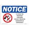 Signmission Sign, 7" H, 10" W, Rigid Plastic, NOTICE Illegal On Property Firearm Deadly Weapon Sign, Landscape OS-NS-P-710-L-15827 - alternate 1